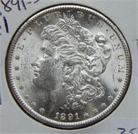 1891 S Morgan Silver Dollar