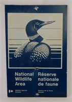 NATIONAL WILDLIFE AREA S/S ALUMINUM SIGN