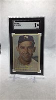 1957 Topps #2 Yogi Berra SGC 1 baseball card