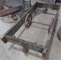 (AB) vtg Railroad Cart frame 65"x29"