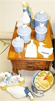 Goose Canister Set, Clocks, Board, Welcome,