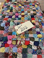 Button Quilted Throw Blanket 79" x 108"