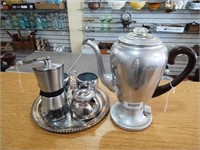 VTG Aluminum/ Silverplate Coffee Serving Lot
