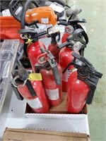 LOT OF (8) VARIOUS FIRE EXTINGUISHERS