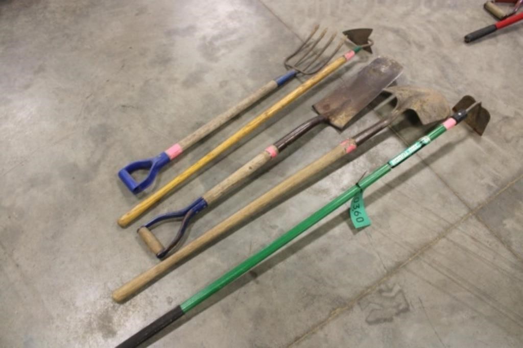 Potato Fork, Spade, Shovel, Hoes