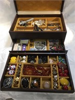 Vintage Jewelry Box Loaded