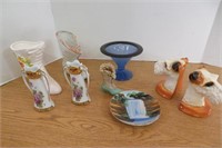 Terrier Dog Book Ends & Ceramic Vases & More