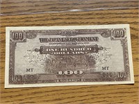 WWII JAPANESE 100 DOLLARS BANK NOTE