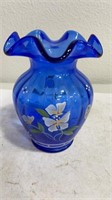 Fenton Cobalt Blue Vase