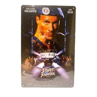 Street Fighter Movie poster tin, 8x12, come in