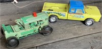 Marx Tractor and Nylint Truck