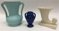 Lot of 3 Pottey Vases