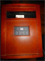 Digital Floor Model Electric Heater w/ Wooden Case