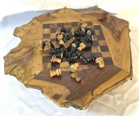 Custom made chessboard 3"h x 14 1/2"w