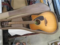 yamaha fgx 800c guitar w/taylor soft case