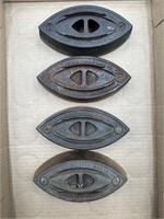 4- Antique Sad Irons Colebrookdale