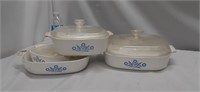 CorningWare casserole dishes