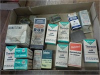 box of medical advertising items