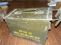 army ammo box with empty boxes