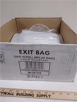 Group of mylar exit bags