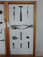 Primitive Tools Mounted on Peg Board