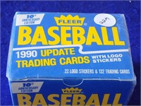 1990 Fleer Baseball Update Trading Cards with