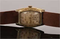 ART DECO BULOVA Gents Gold Plated Wrist Watch