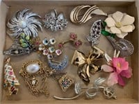 Costume Jewelry Brooches as seen