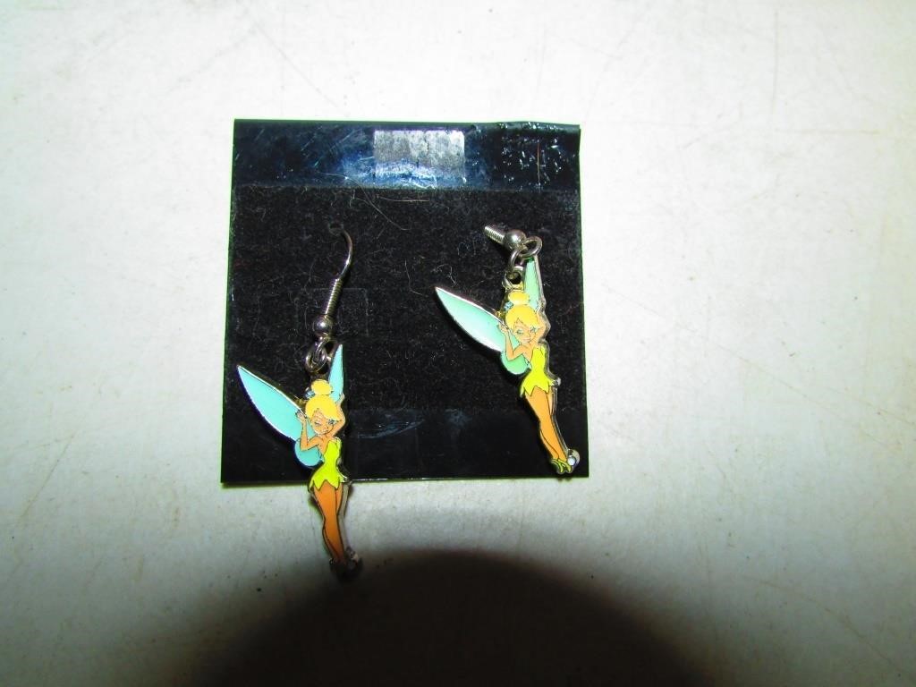 Pair of Tinkerbell Earrings, Disney Peter Pan