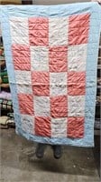 Baby Quilt with Hand Drawn Blocks