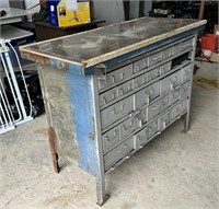 Heavy Cabinet with Metal Drawers, some drawers