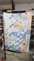 Vtg Handstitched Quilt