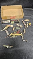 Vtg Wood Fishing Lures