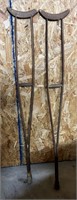 2pc Wood Crutches