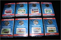 State Issue Stamps, Coins (8-Packs w/ 4-Per Pack)