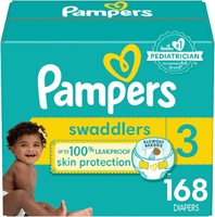 168 Ct-Pampers Swaddlers Diapers - Size 3