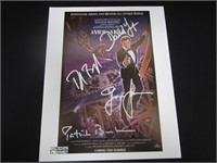 MULTI SIGNED JAMES BOND MOVIE POSTER WITH COA