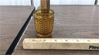 Fenton Amber Hobnail toothpick holder