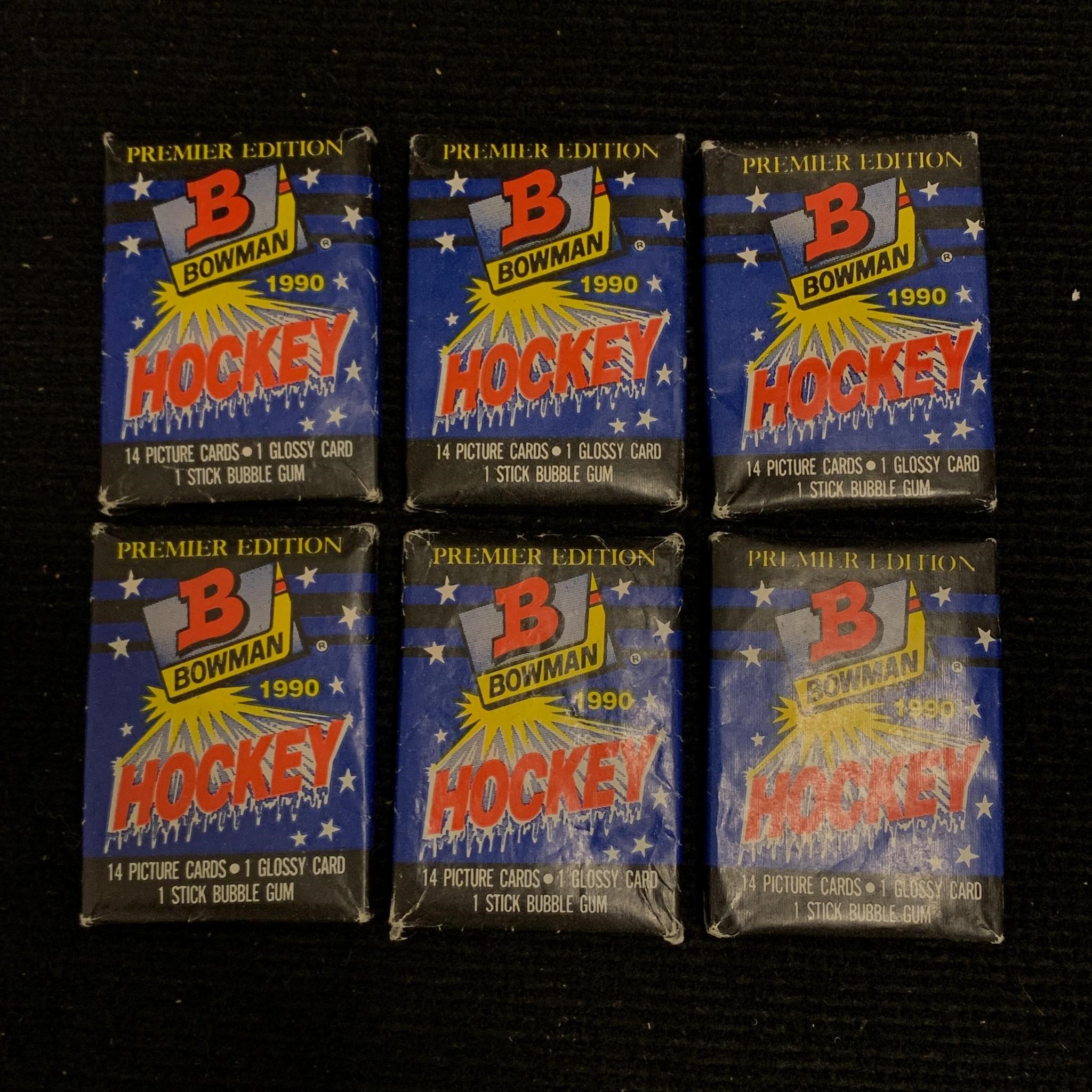 1990 Bowman Hockey Packs Sealed
