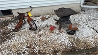 VINTAGE TRICYCLE LAWN ORNAMENTS,