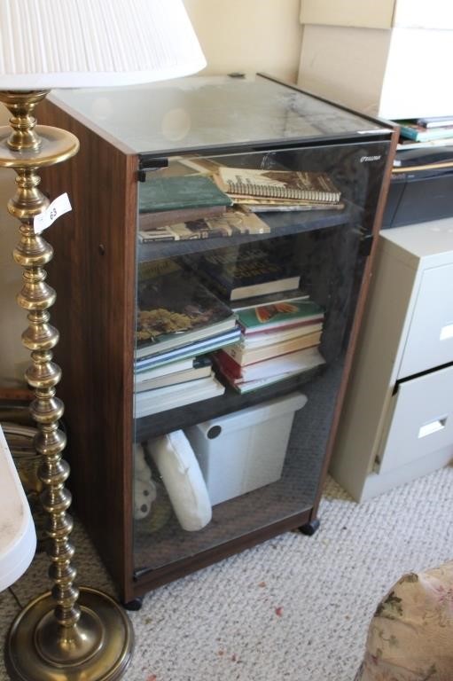 Stereo cabinet and contents