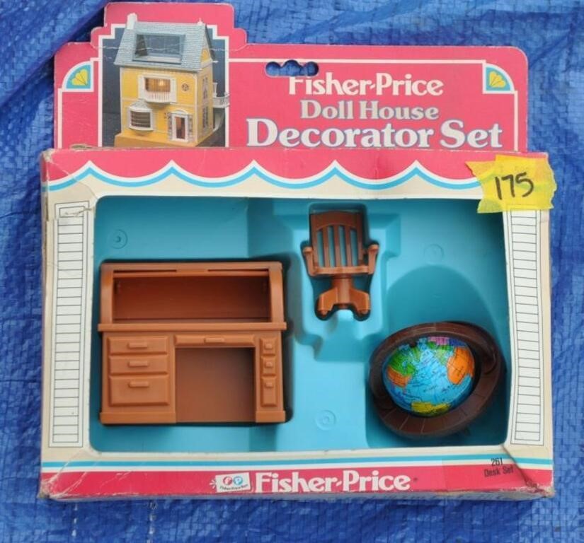 Fisher Price Dollhouse decorator desk set