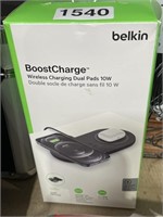 BELKIN WIRELESS CHARGING DUAL PADS RETAIL $30