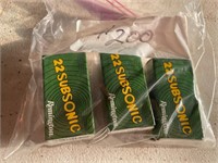 3 boxes Remington subsonic 22 LR