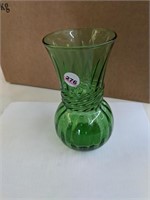 7" Green Vase