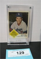 Maury Wills Fleer 1963 baseball Rookie card #43NM