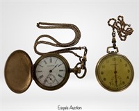 Antique Waltham & Hampden Pocket Watches