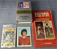 Sports Cards & Book Lot See Photos for Details