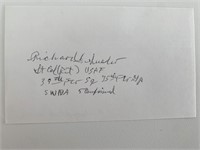 Richard Suehr original signature