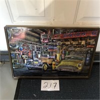 Metal Classic Car Garage Picture
